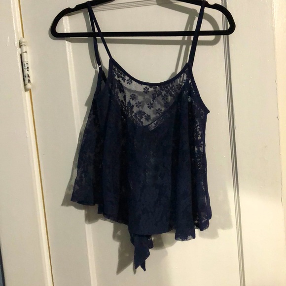 Tops - Lace open back tank